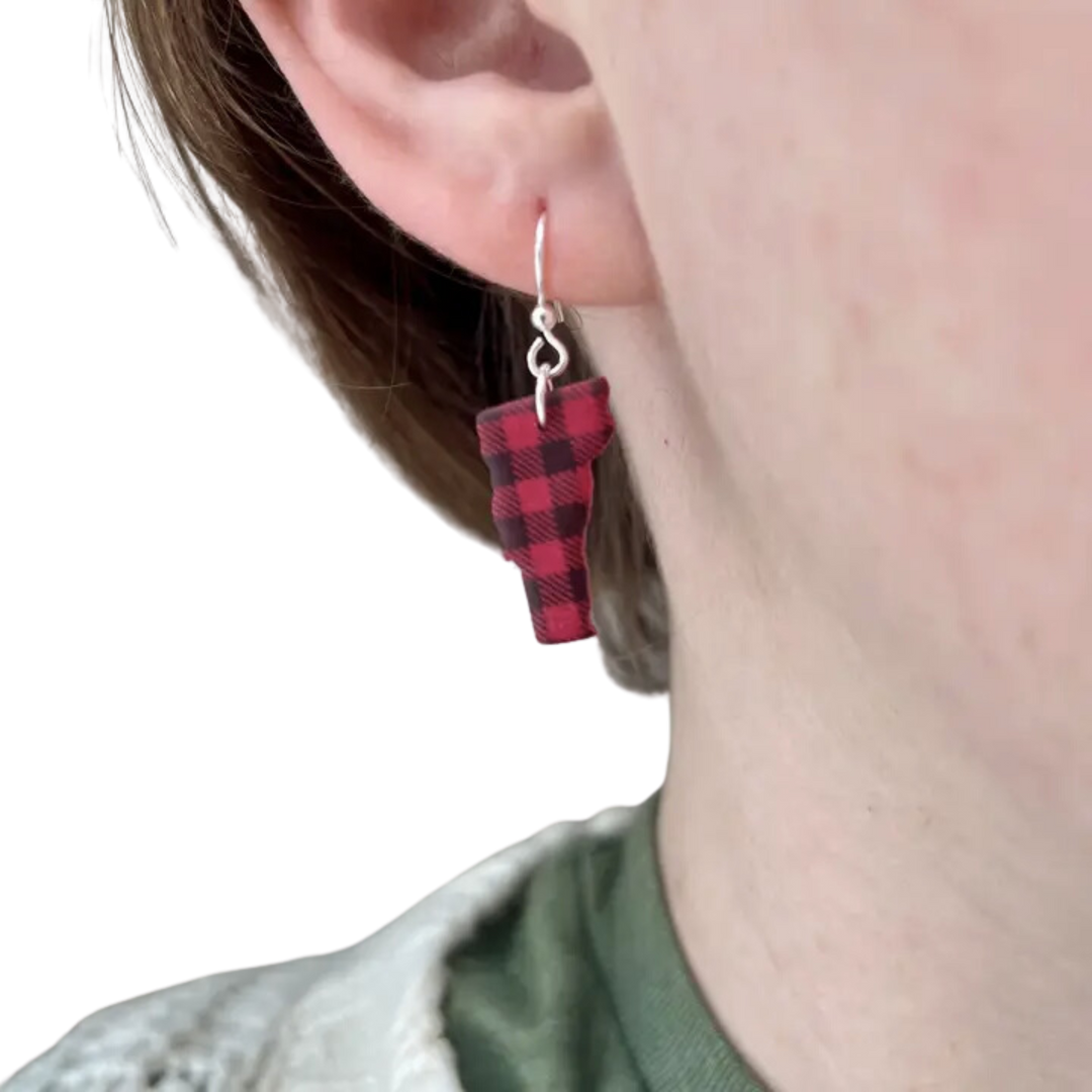 Buffalo Plaid Vermont Earrings