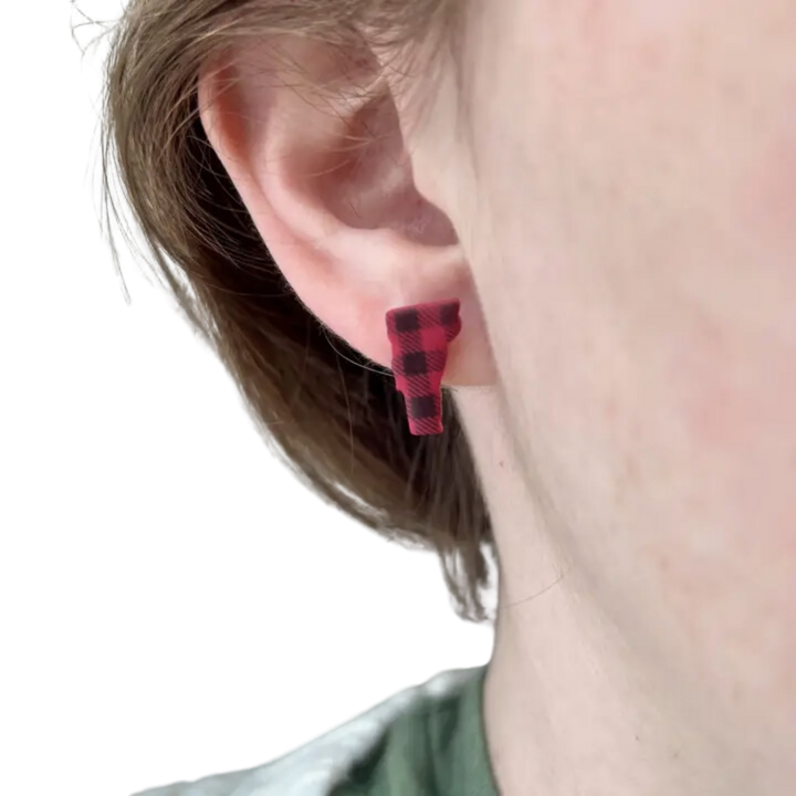 Buffalo Plaid Vermont Studs