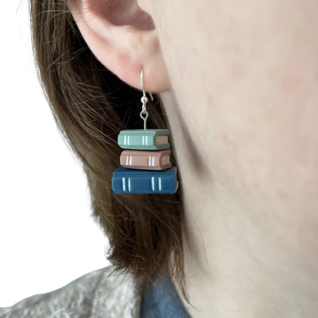 Book Stack Earrings