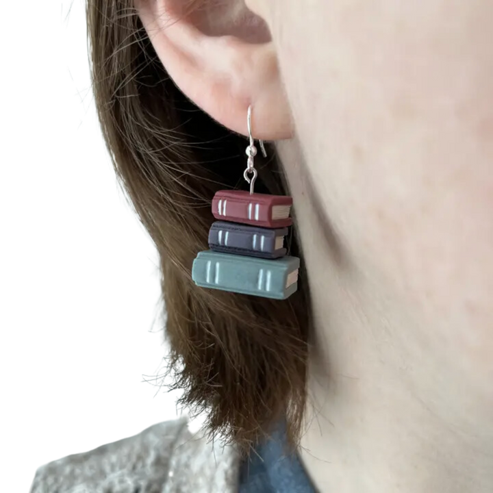 Book Stack Earrings