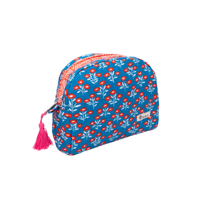 Juliet Small Quilted Scallop Zipper Pouch