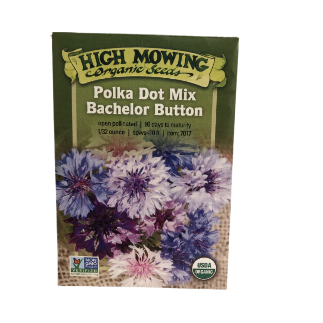 Polka Dot Mix Bachelor Button 1/32 oz.