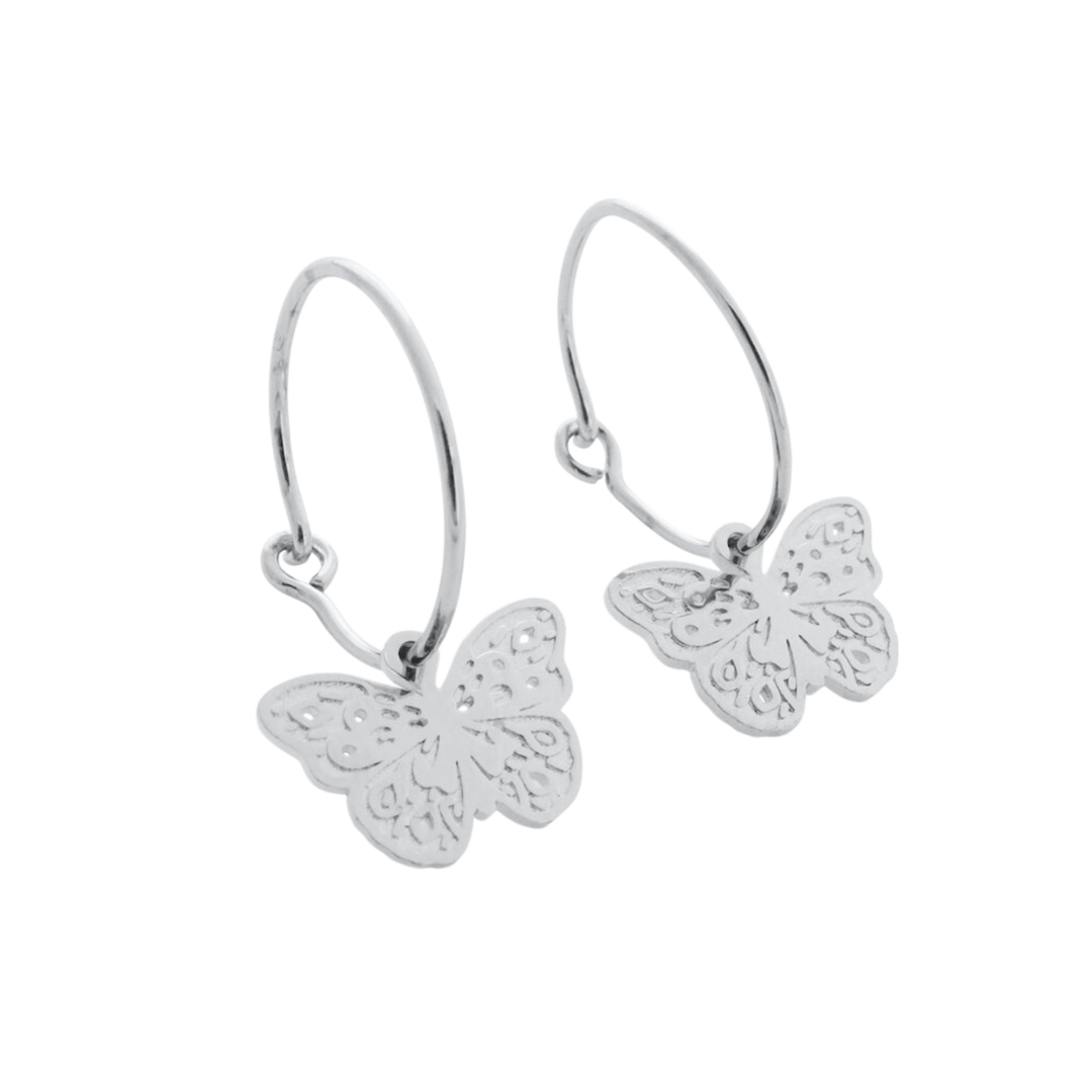 Magic Charm Butterfly Hoops