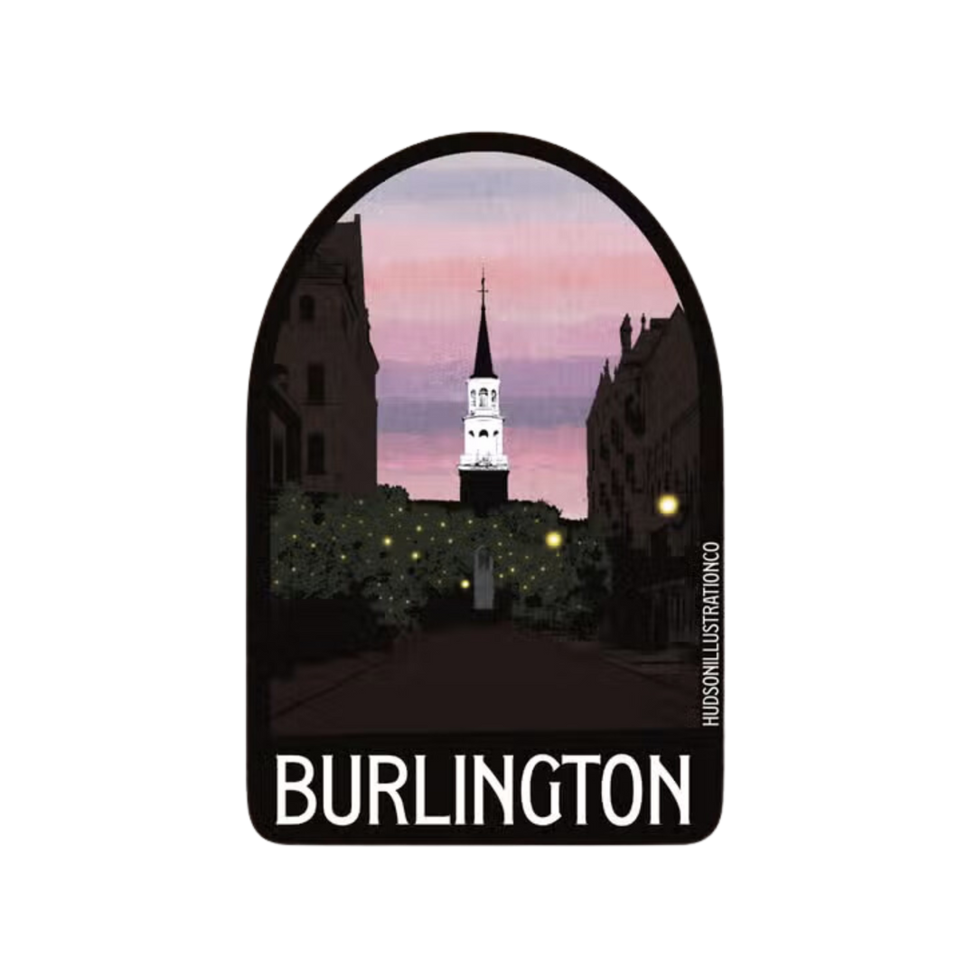 Burlington Vermont Church St - Sticker