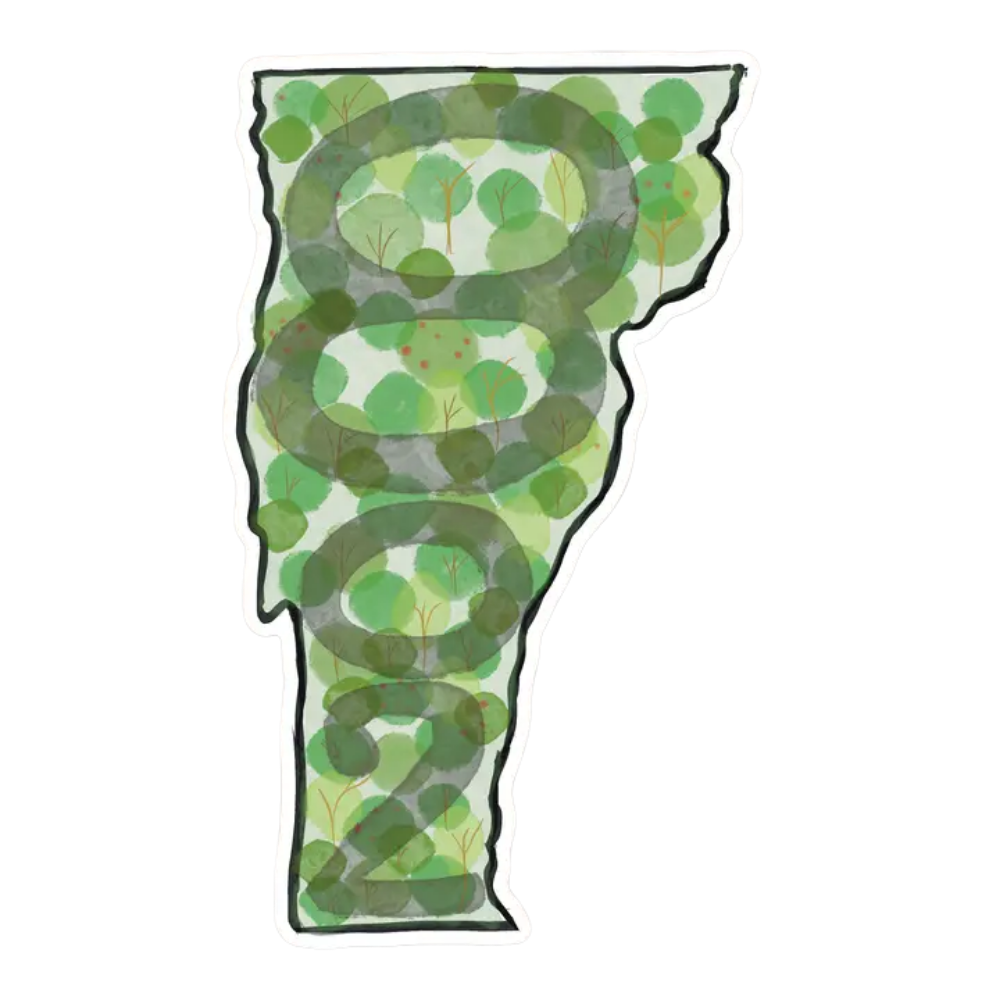 Green Mountains 802 Magnet