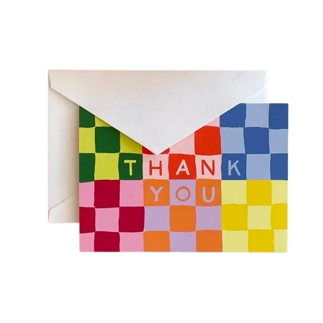 Checky Thank You Notecards