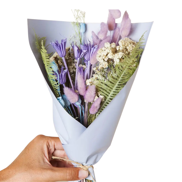 Purple Dried Flower Mini Bouquet