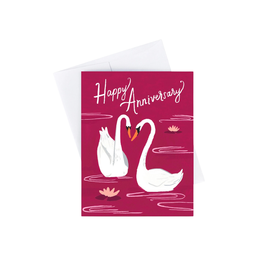 Anniversary Swans Card