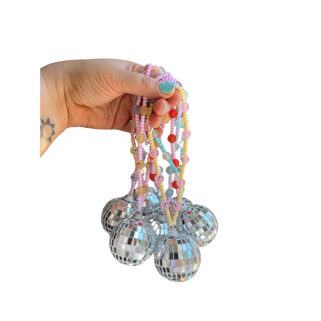 Bubble Pop Collection - Beaded Disco Car Charm