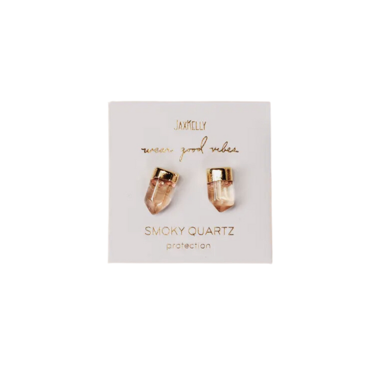 Gold Dip Stud Earrings