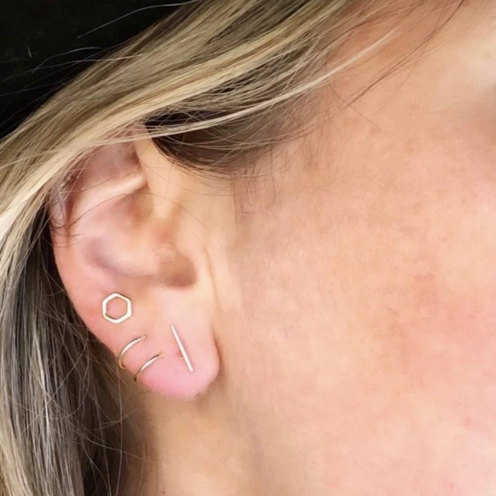 Minimalist Spiral Earrings