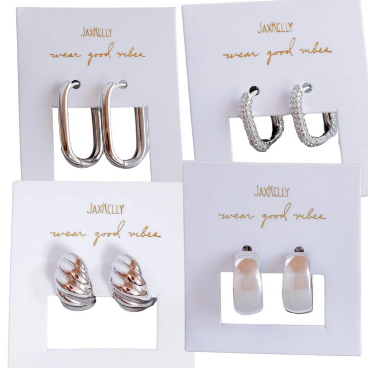 Silver Hoops