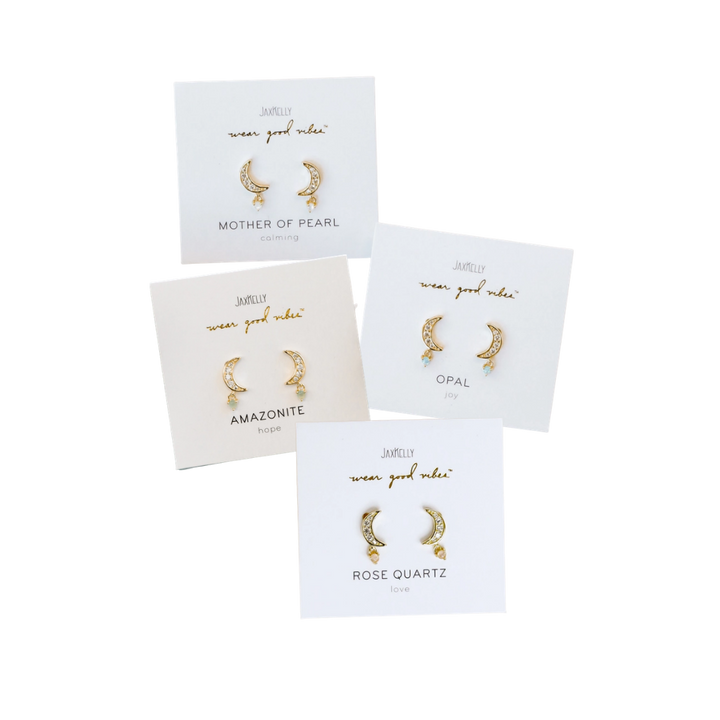 Moon Drop Earrings
