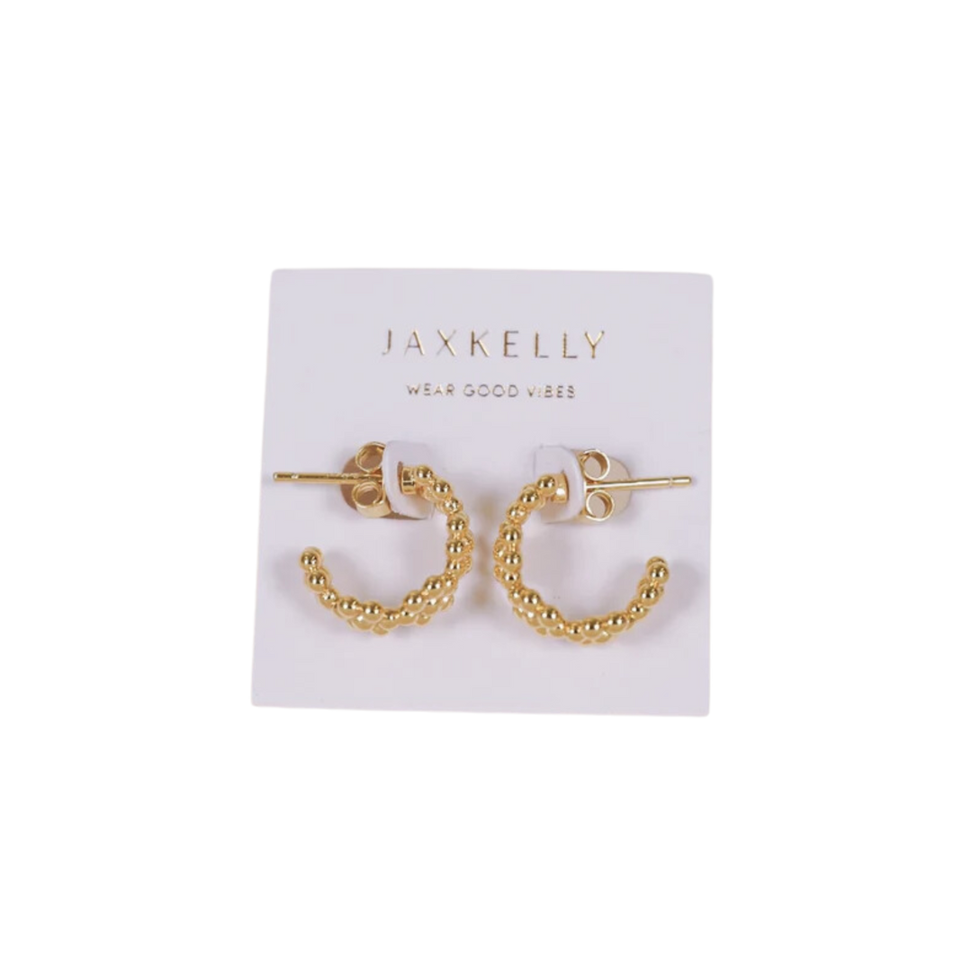 Petite Flower Hoop - 18k Gold Plated