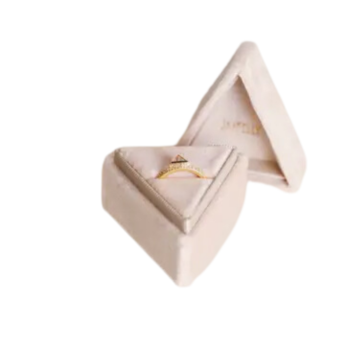 Velvet Jewelry Box Triangle