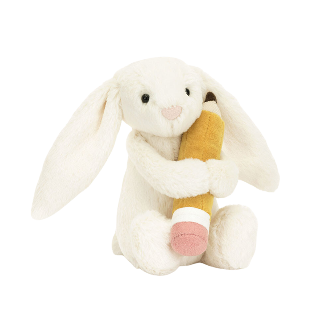 Bashful Bunny with Pencil