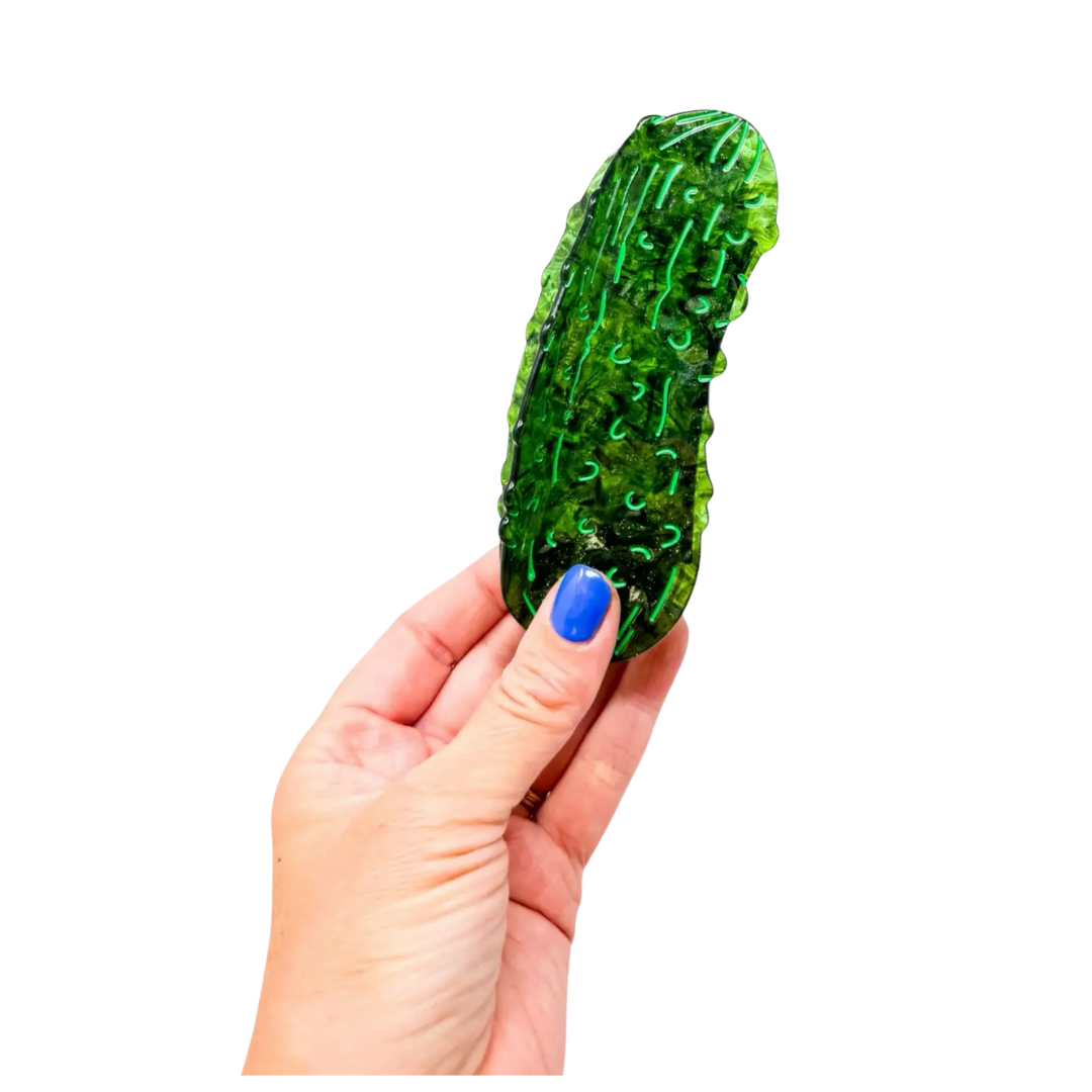 Pickle Hair Claw Clip