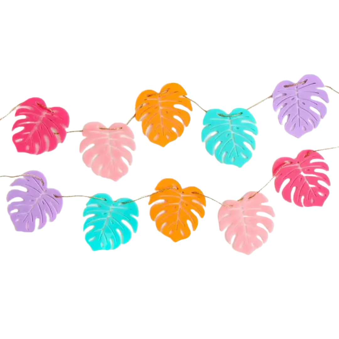 acrylic monstera leaf Monstera Leaf Acrylic Garland