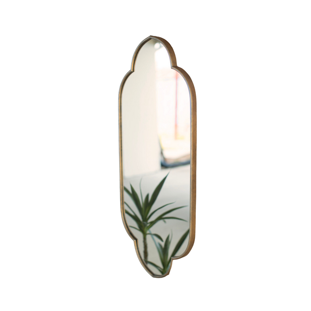 Gold Metal Framed Mirror