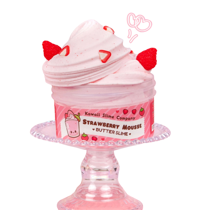 Strawberry Mousse Fluffy Butter Slime