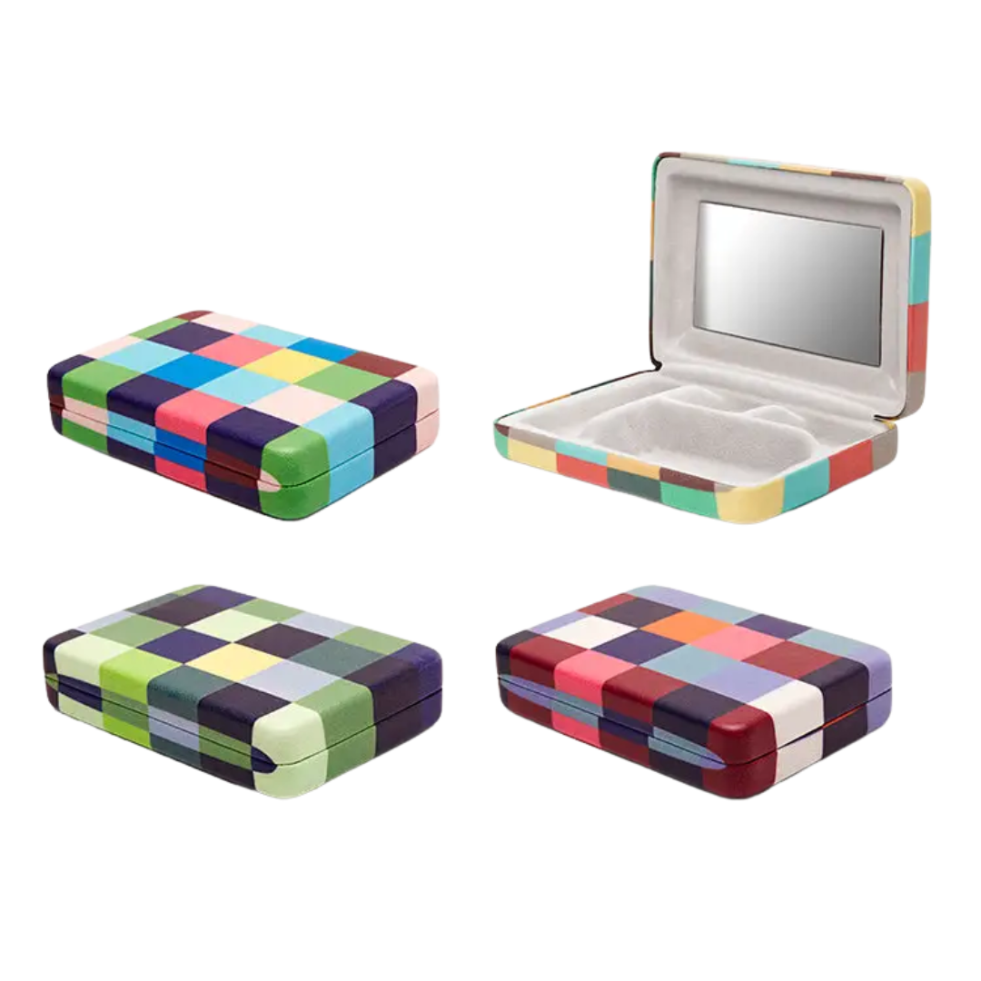 Plaid Travel Jewelry Case