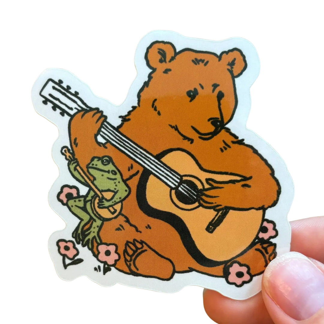 Bear Frog Sticker