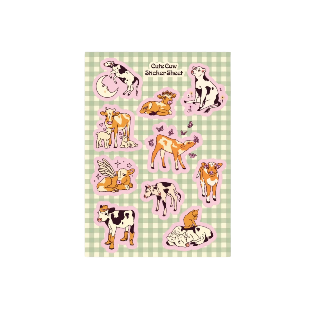 Cow Sticker Sheet
