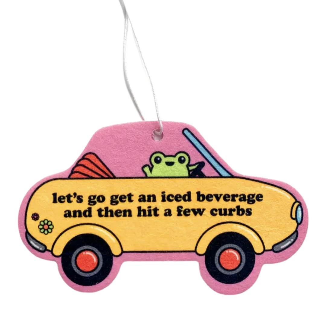 Bad Driver Frog Hit Curbs Strawberry Scented Air Freshener