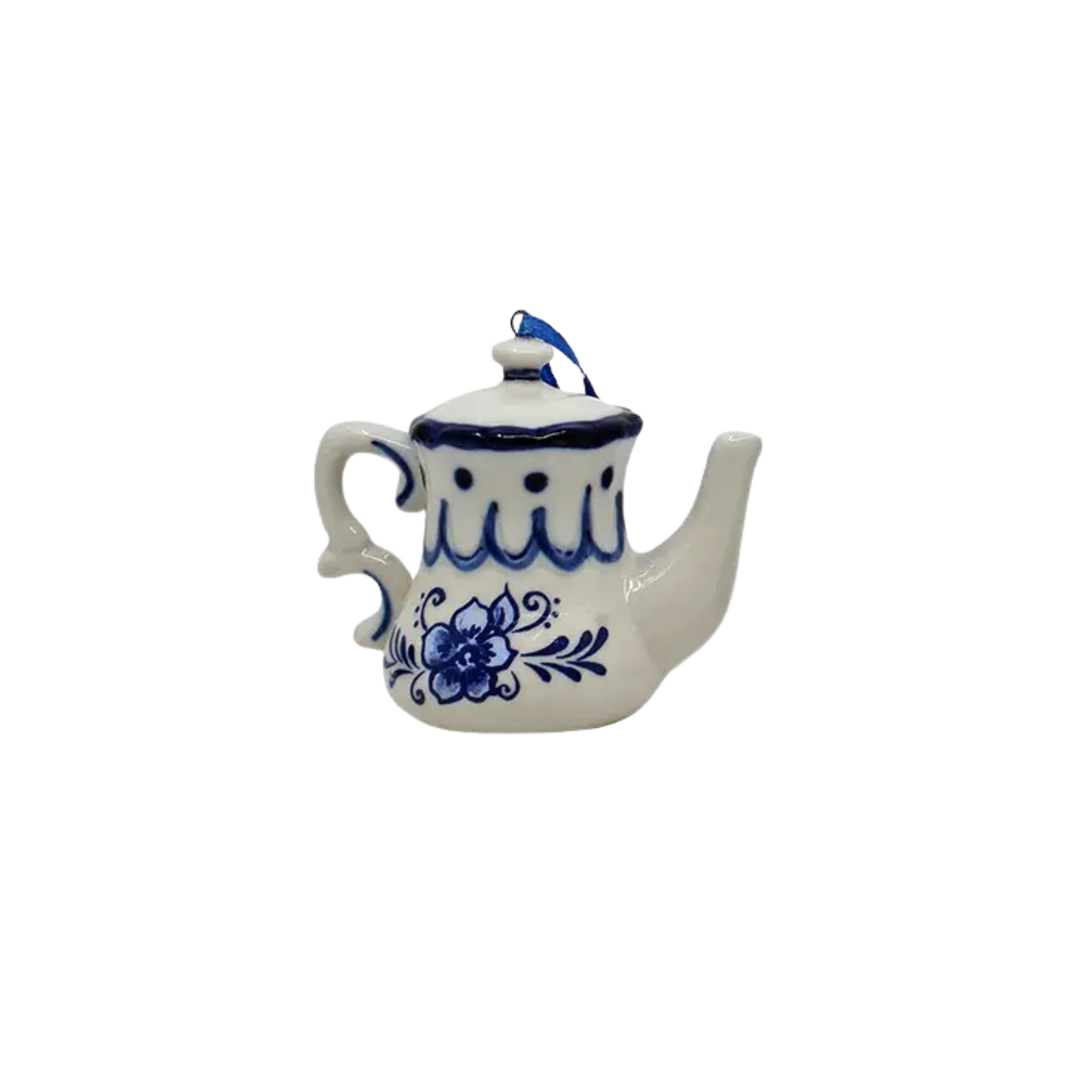 Delft Blue Teapot Ornaments