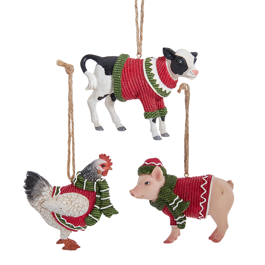 Farm Animal with Sweater + Scarf