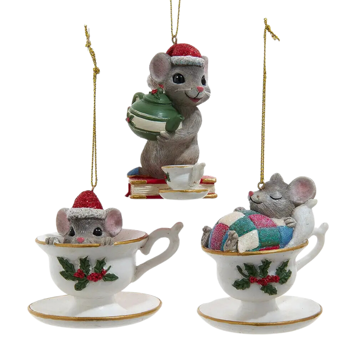 Traditional Mouse with Teacup