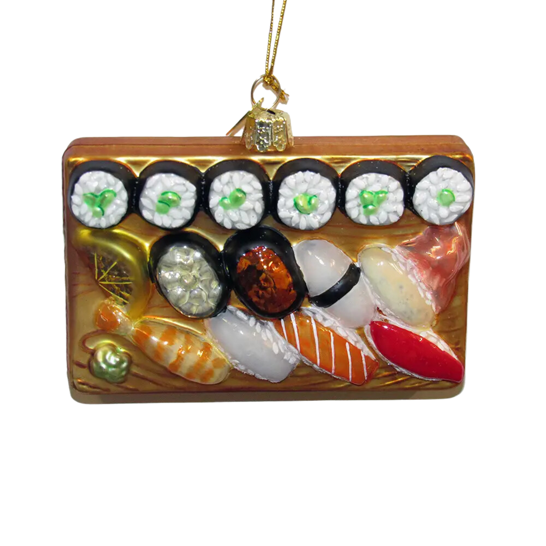 Noble Gems Glass Sushi Platter Ornament