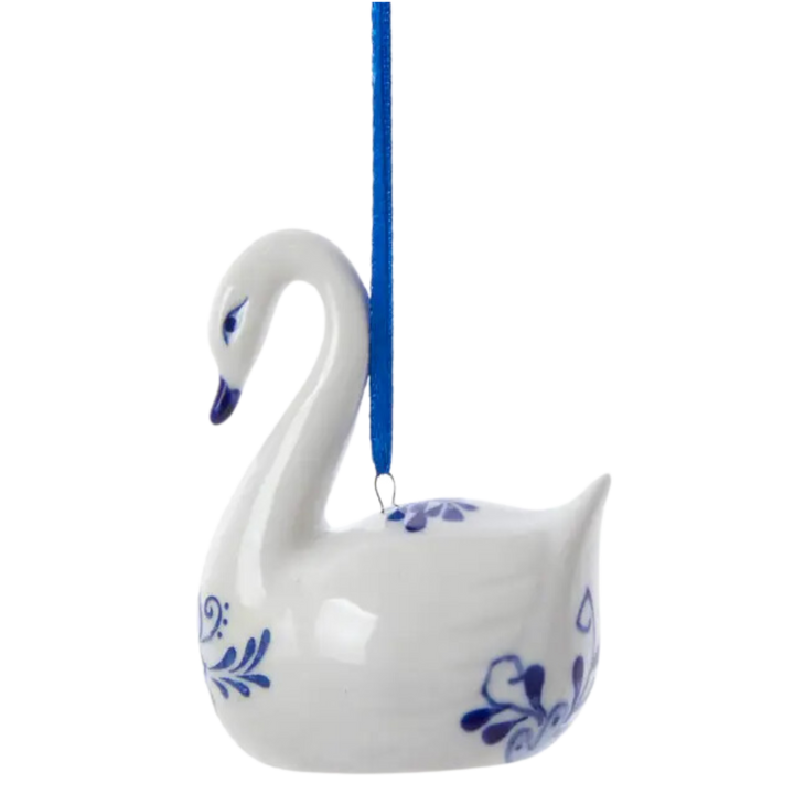 Blue Swan Ornament