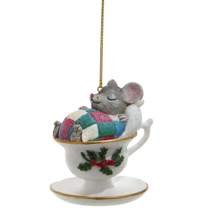 Traditional Mouse with Teacup