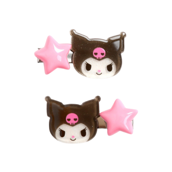 Sanrio Characters Acryl Hair Clip 2Pcs Set