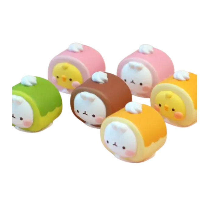 Molang Roll Cake Random Figure Box