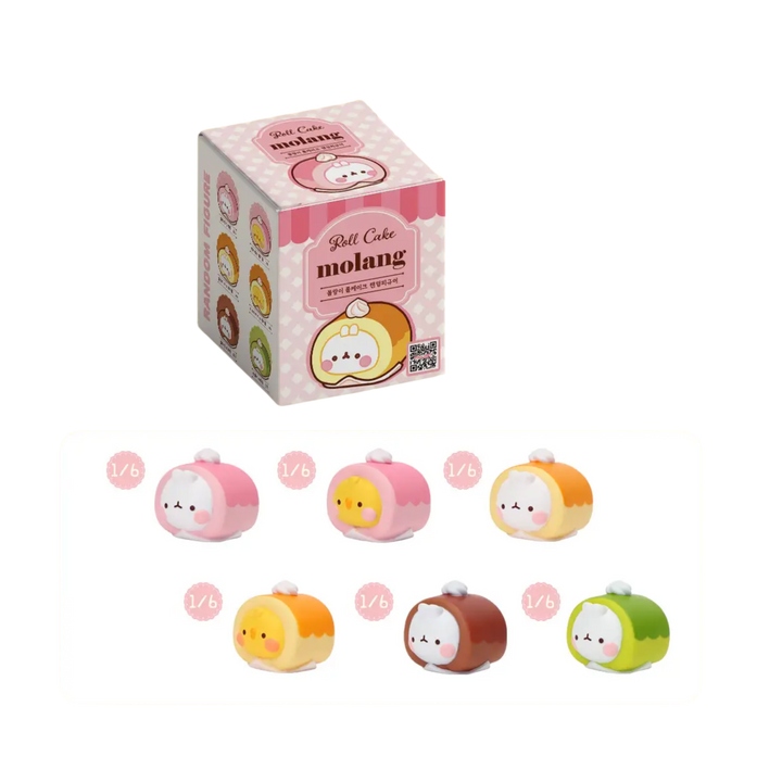 Molang Roll Cake Random Figure Box