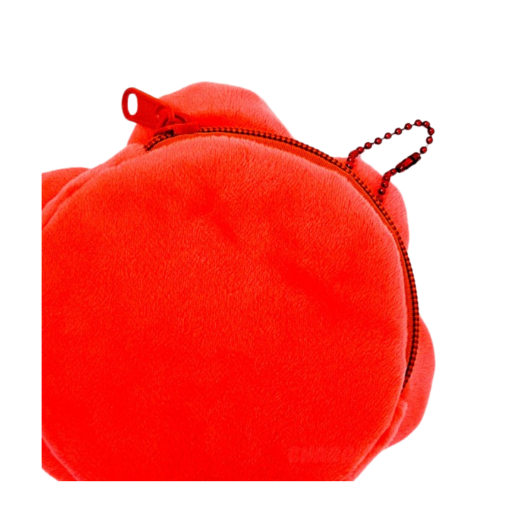 Sanrio Charaters Flower Plush Purse, Key Chain Zipper Charm