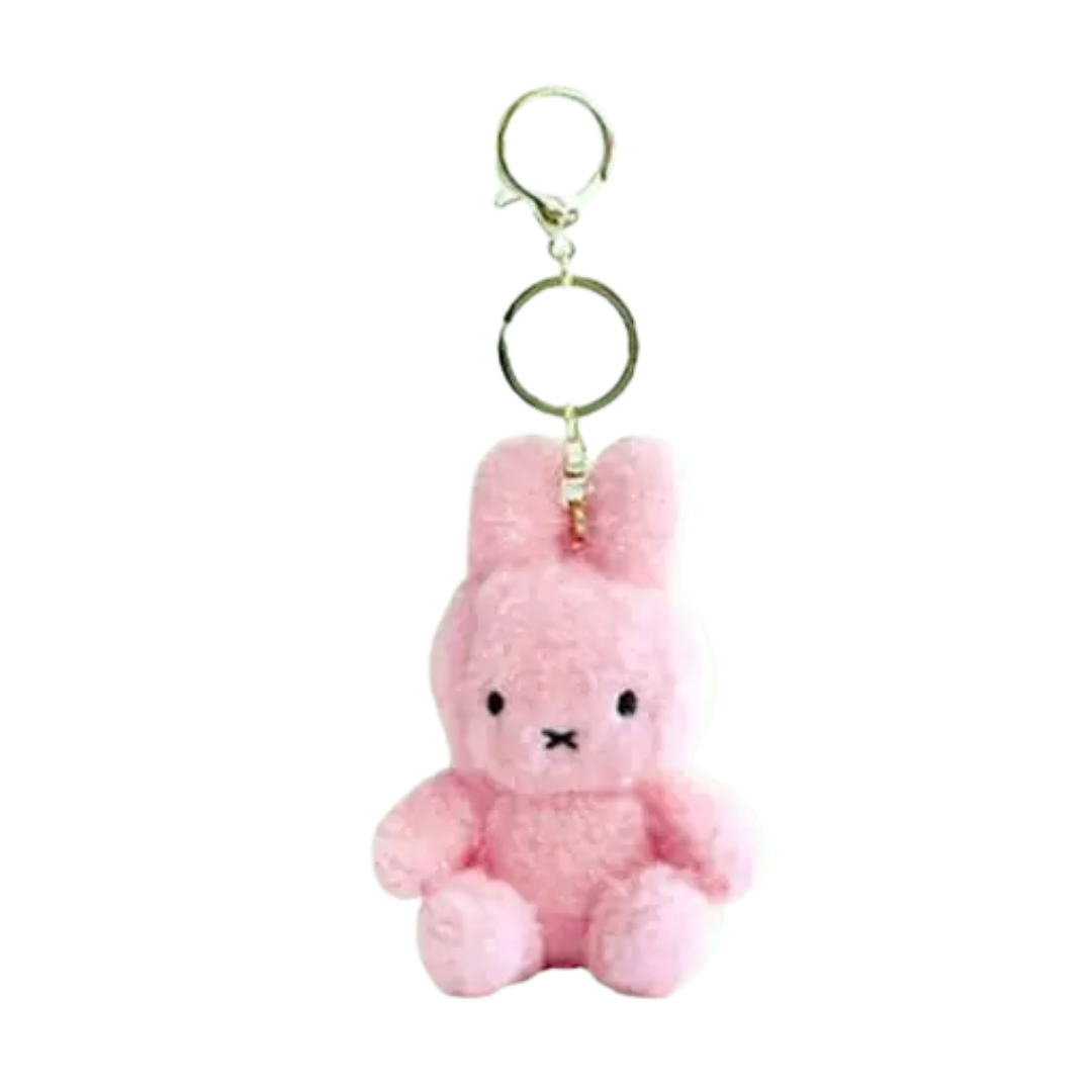 Miffy Limited Creamy Soft Color Fluffy Key Ring Bag Charm