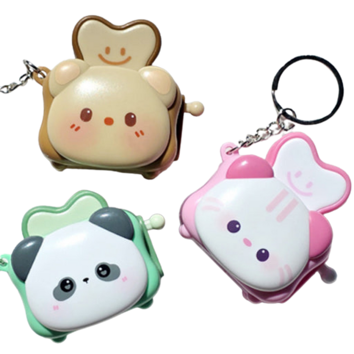Animal Toast Clicker Keychain