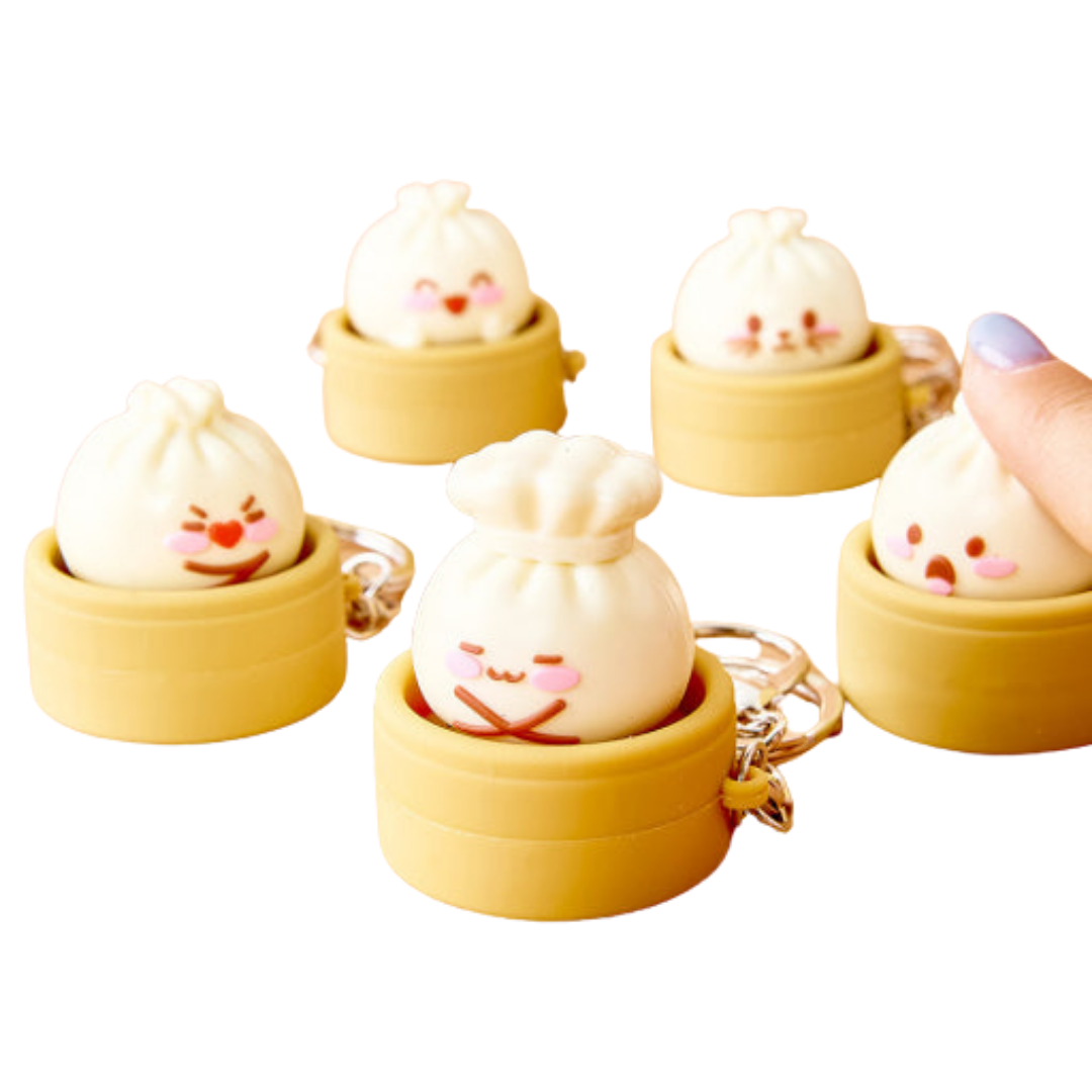Dumpling Friends Clicker Keychain