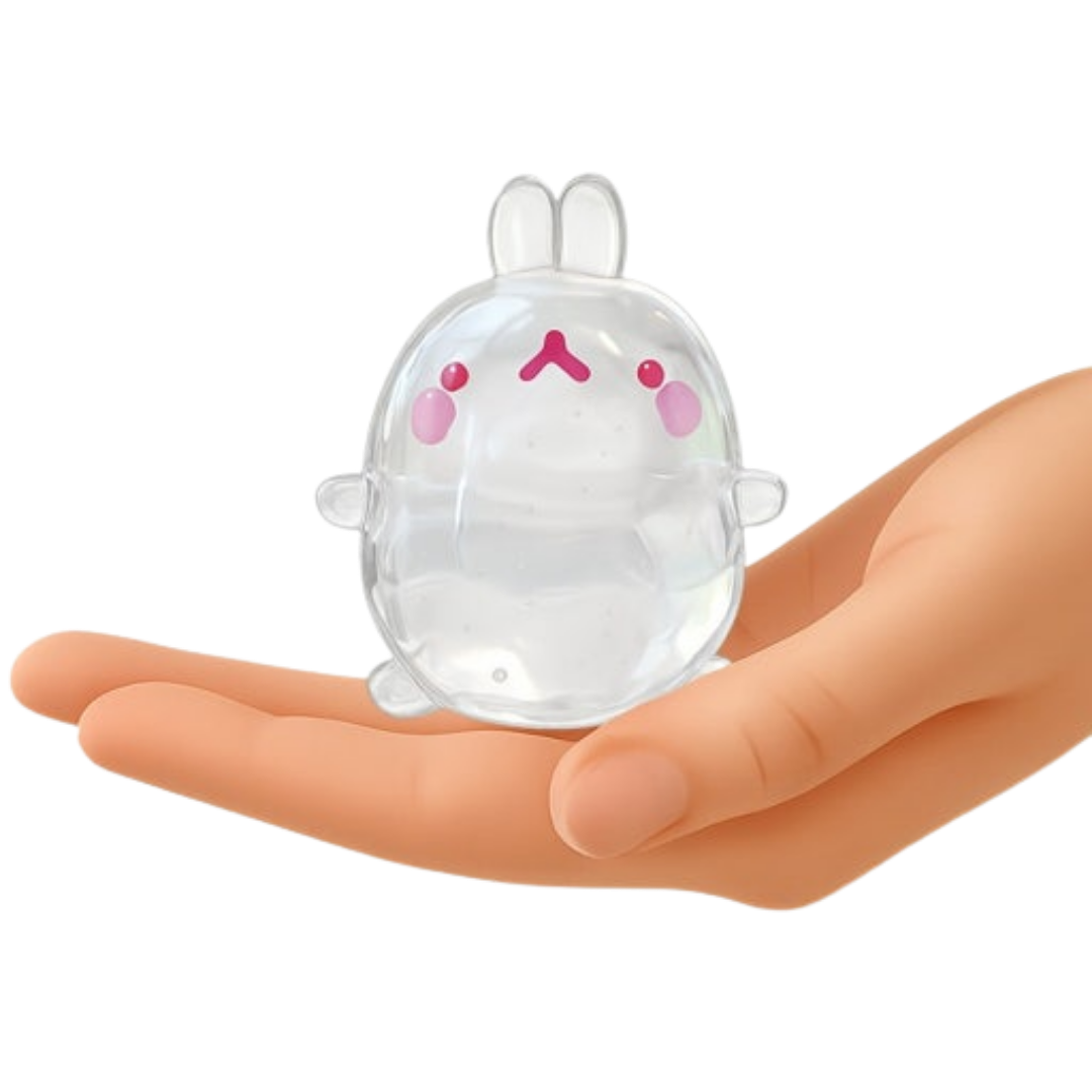 Molang Clear Mochi Squish Toy