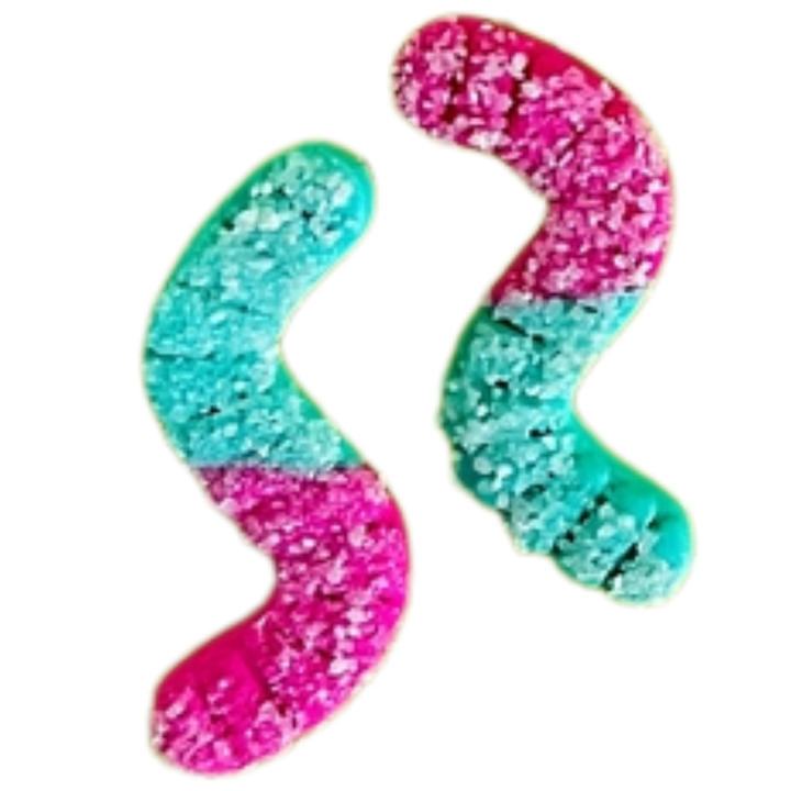 Pip’s Sour Gummy Worm Earrings