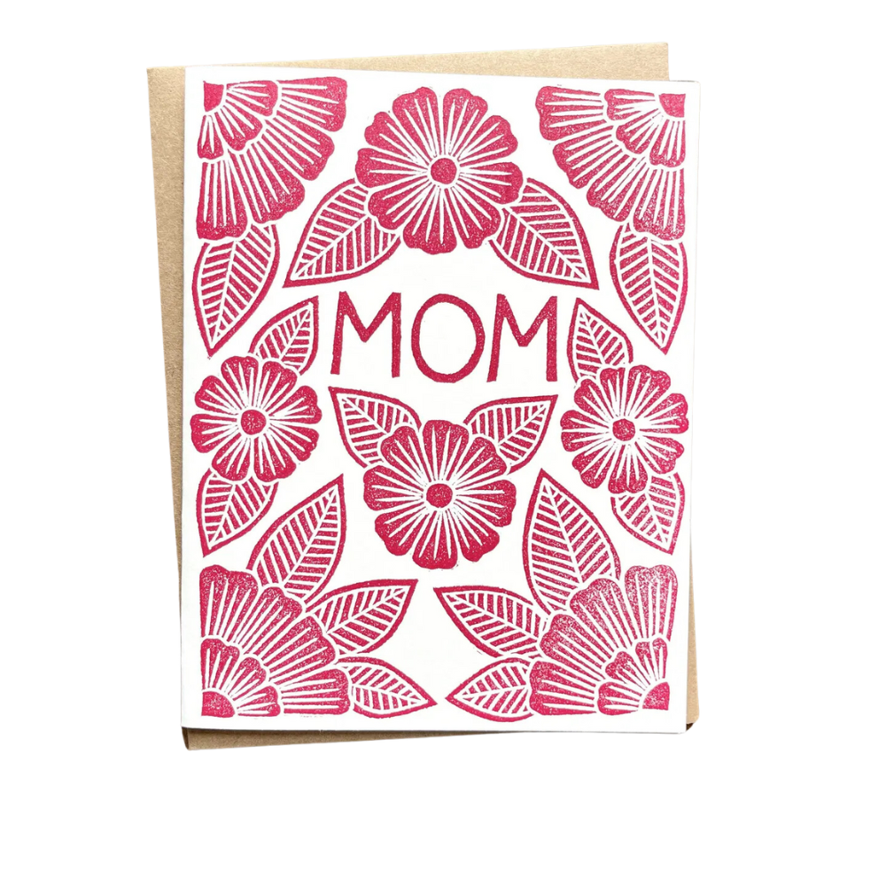 Mom Block Printed Greeting Card