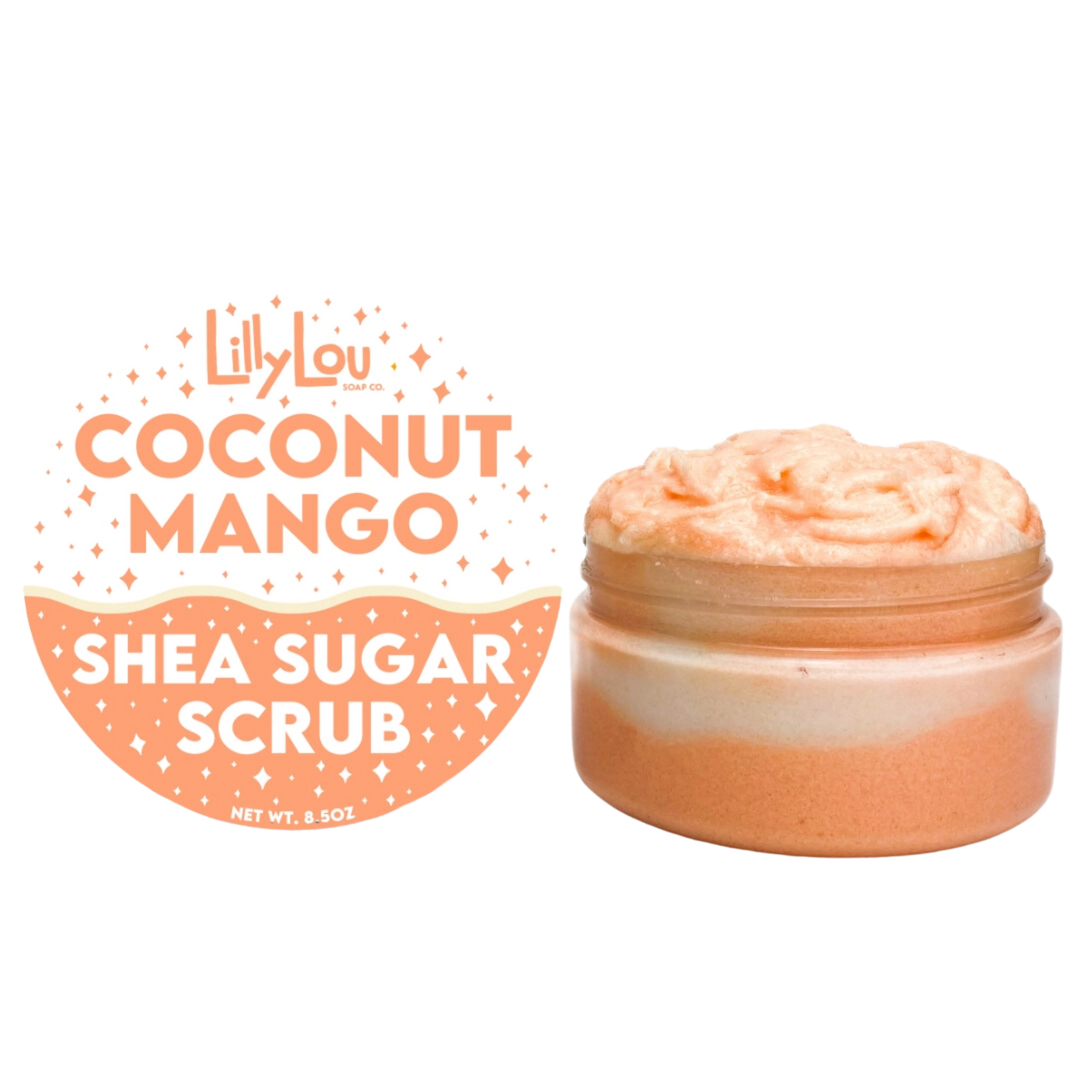 Coconut Mango Exfoliating Shea Sugar Scrub