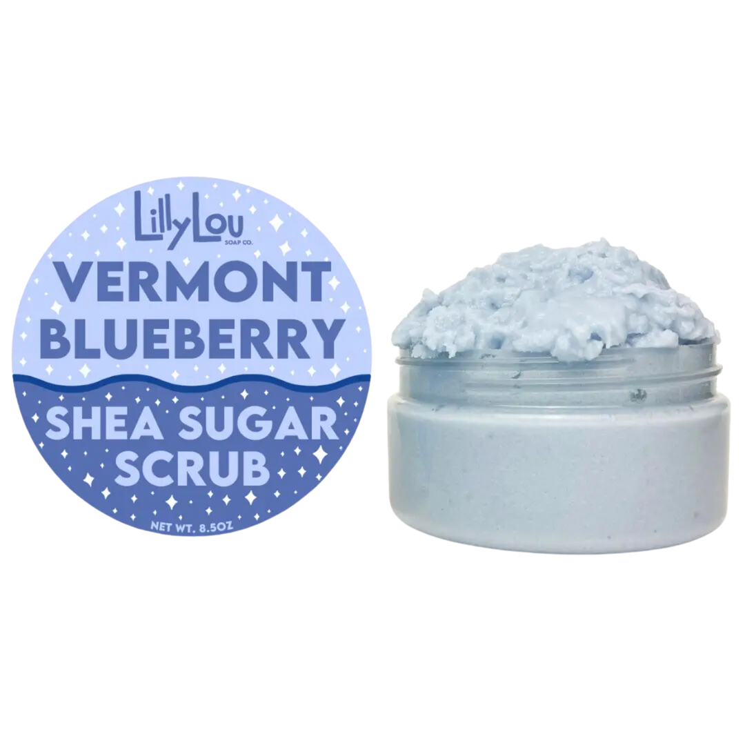 Vermont Blueberry Exfoliating Shea Sugar Scrub