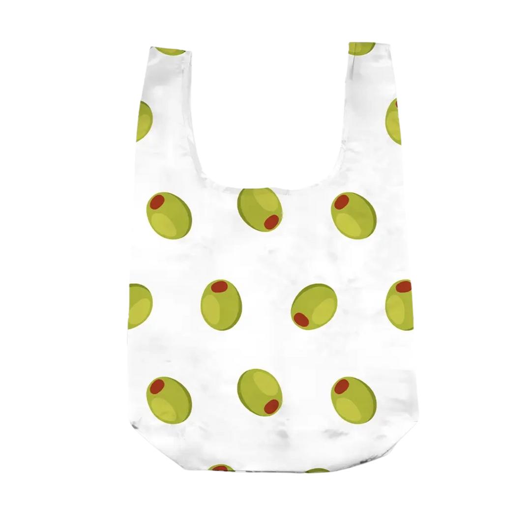 Bag Charm & Reusable Shopping Bag 2-in-1 - Green Olive