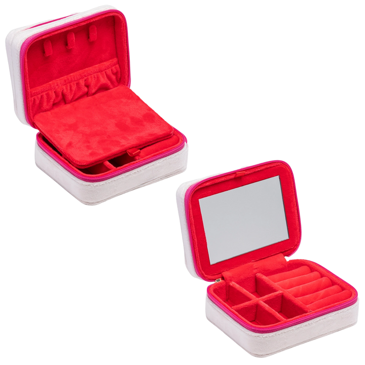 Queen of Hearts Zip Jewelry Case