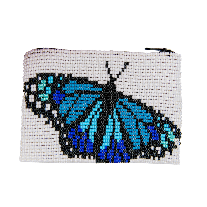 Butterfly Beaded Coin Purse