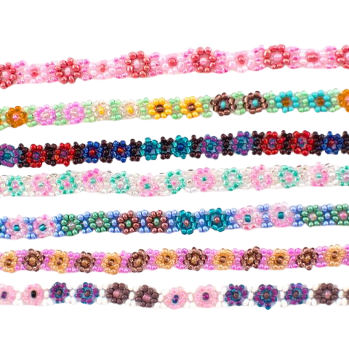 Beaded Flower Necklace